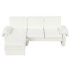 Convertible Futon Sofa Bed Futon Sofa Couch With An Adjustable Backrest, A Reversible Chaise Lounge And 2 Removable Armrest Pillows For Living Room - Beige - Image 13