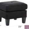 Chic Casual Ottoman - Black - Image 2