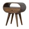 ed Circular Bedside Table - Gray Wash - Image 3