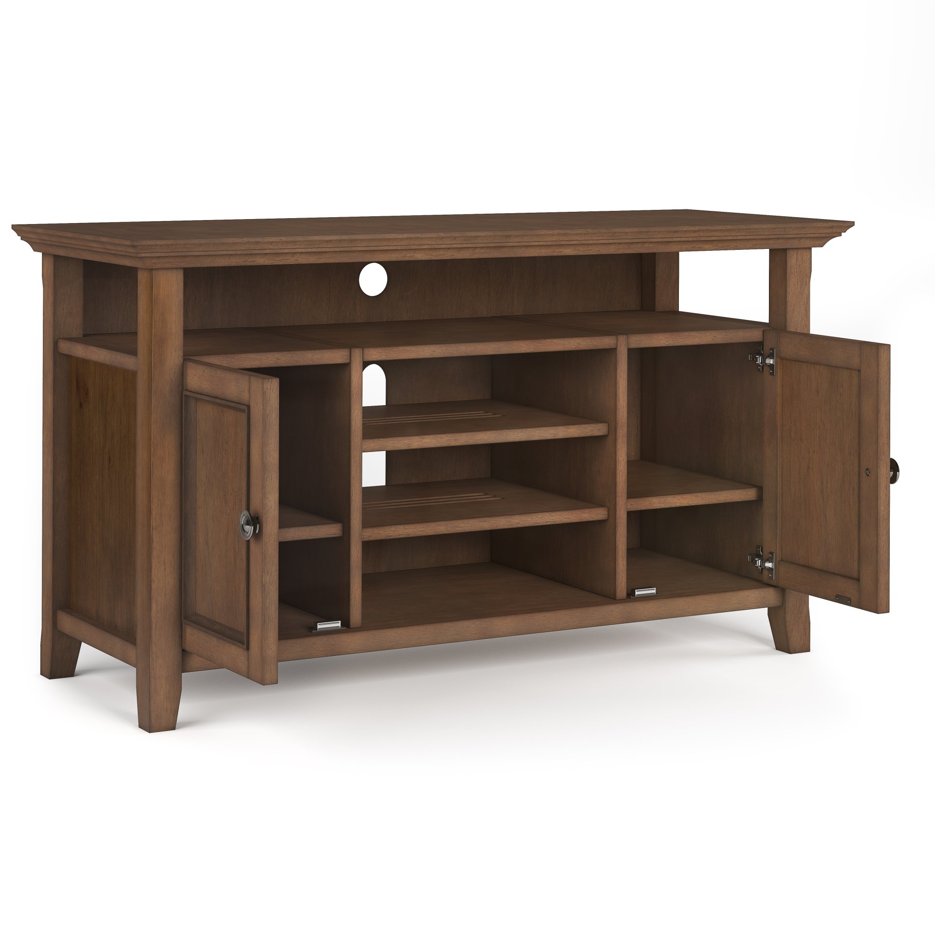 Amherst - TV Media Stand - Rustic Natural Aged Brown - Image 6