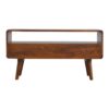 Curved Media Unit - Chestnut - Image 4