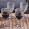 Diamond Cut Plastic Wine Glasses (Set of 4), Bpa Free Acrylic, Unbreakable Red & White Wine Glasses, 12Oz - Clear - Image 5