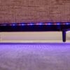 Modern Chenille 2 Seater Sofa With LED Light, USB Port, And Storage Bag - Pink - Image 13