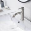 Bathroom Faucet With 2 Mode Functionality And 360 Degree Rotating Aerator Stainless Steel - Brushed Nickel - Image 2