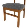 Dining Chairs (Set of 4), Wooden Dining Chair Armless, Mid Century Modern Upholstered Seat Cushion Dining Room Chair For Home Kitchen Dining Room Restaurant - Brown / Gray - Image 14