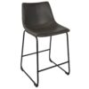 Duke - Industrial Counter Stool (Set of 2) - Black / Gray - Image 2