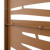 Outdoor & Indoor Metal Privacy Screen 76" H×48" W, Freestanding Decorative Screen For Deck Balcony Patio - Brown - Image 8