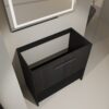 Modern Freestanding Bathroom Vanity With 2 Doors (Excluding Sink) - Black Oak - Image 5