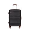 5 Piece Set (20"24"28 +A Travel Bag And A Toiletry Bag), Pp Hardshell Carry On Luggage Set With Tsa Lock Carry On Suitcase Luggage Durable Suitcase - Black - Image 6