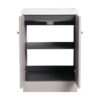 Modern Style Freestanding Bathroom Vanity With White Resin Sink & Soft Close Cabinet Doors - Khaki - Image 14