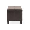 Elegant Storage Ottoman Bench With Birch Legs - Brown - Image 12