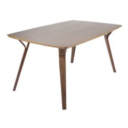 Folia - Mid-Century Modern Dining Table - Walnut