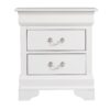 Louis Phillipe - Elegant Nightstand - White - Image 2