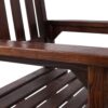 Wooden Oversized Porch Rocker Chair With Wide Seat And Tall Backrest, High Back Smooth Rocking Chairs For Outdoor & Indoor - Brown - Image 14