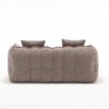 Soft Beanbag Chair With High Resilience Foam Core For Two People - Brown - Image 19