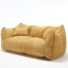 Comfortable Dual Beanbag Chair With High Resilience Foam Core For 2 People In - Yellow - Image 18