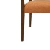 Mid Century Modern Arm Dining Chair (Set of 2) With Rattan Backrest - Caramel / Walnut - Image 12