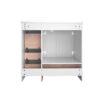 Shaker Free Standing Bathroom Vanity Cabinet With Sink, Soft Close Drawers And Doors - White - Image 15