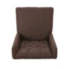 Elegant Tufted Dining Chair (Set of 2) With High Backrest - Dark Brown - Image 10