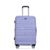 Luggage Set Of 5 Pieces, Expandable Hard Pc Luggage Set With Tsa Lock For Rotating Wheels, Lightweight Rolling Luggage - Light Purple - Image 10