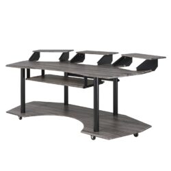 Eleazar - Music Recording Studio Desk - Black Oak