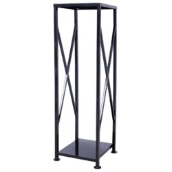 Decorative Firewood Storage Log Rack Holder For Outdoor Indoor Fireplace Fireplace Storage Log Rack Holder Wood Storage Logs Holder Fireside Holders - Black
