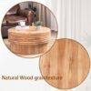 Round Wooden Coffee Table With Hidden Storage, Modern Rustic Centerpiece For Living Room - Multi / Natural / Rustic - Image 10