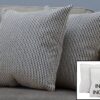Pillows, Square, Insert Included, Decorative Throw, Hypoallergenic Polyester, Modern (Set of 2) - Blue - Image 3