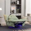 270 Swivel Glider Recliner Chair, Power Recliner Rocking Chair, USB Port Charge For Nursery Chair With Atmosphere Lamp For Living Room Bedroom Apartment - Green - Image 6