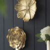Rose Hanging Resin Wall Accents (Set of 2) - Gold - Image 4
