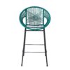 Ferrara - Outdoor Patio Teal Barstool (Set of 2) - Teal - Image 5