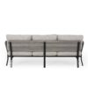 Mid Century Modern 3 Seater Sofa With Pillow Cushions - Light Gray - Image 9