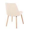 Giovanni - Contemporary Dining Chair (Set of 2) - Natural / Cream - Image 4