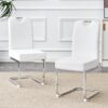 Coaster Home Furnishings White Dining Chairs With Built In Spring Packages & Ergonomic Design (Set of 4) Upholstery - White - Image 7
