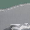 Queen Size, Bed Headboard Only, Upholstered, Transitional - Gray - Image 3