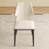 Contemporary Dining Chair (Set of 2) Comfortable Material For Home Or Office - Gray / White - Image 5