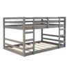 Full Over Full Classic Bunk Bed & Ladder - Gray - Image 2