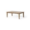 Outdoor Coffee Table With Slat Panel Top - Light Brown - Image 4