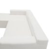 Modular Sectional Living Room Sofa Set, Modern Minimalist Style Couch, Upholstered Sleeper Sofa Salon, 2 Piece Free Combination, L-Shape - Cream - Image 12