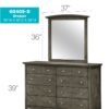 Elegant Casual Dresser - Gray - Image 7