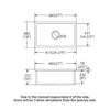 27" Undermount Single Bowl Kitchen Sink Rectangular Deep Bas With Dual Mount Installation - White - Image 12