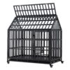 Heavy Duty Dog Cage Pet Crate With Roof & Window On Roof - Black - Image 21