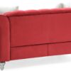 Stylish Loveseat For Modern Living - Burgundy - Image 7