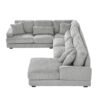 Oversized Sectional Sofa U - Shaped Sofa Couch Modern Sofa Upholstered In Soft Corduroy With A Chaise Lounge For Living Room - Gray - Image 22