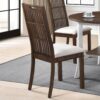 2 Pieces Set Dining Side Chair Rustic Modern Farmhouse Design Retro Design Easy To Assembly - Antique Dark Oak - Image 13