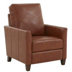 Pablo - Modern Recliner With Manual Recline - Caramel