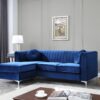 Delray - Sofa Chaise - Navy Blue - Image 4