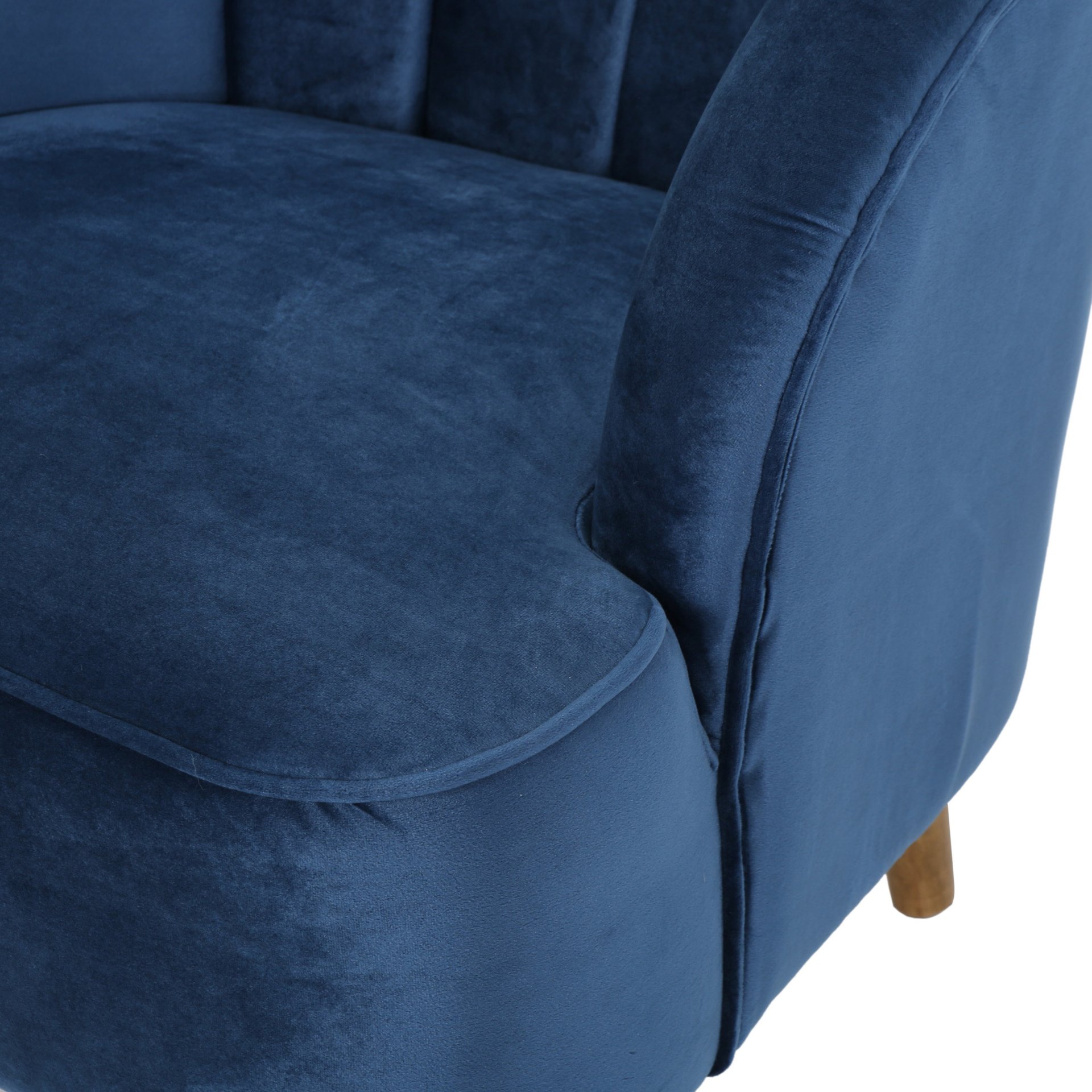 Accent Chair, Club Armchair, Modern Reading Chair - Antique Navy Blue - Image 11