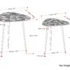 Shelton - 2 Piece Metal Nesting Table - Nickel - Image 8