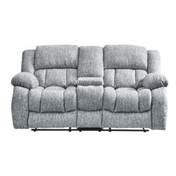 Stonic - Console Reclining Loveseat - Gray